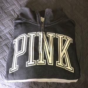 Pink quarter zip